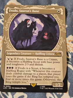 Frodo, Sauron's Bane x1 Showcase The Lord of the Rings Tales of Middle MTG Magic - Image 1
