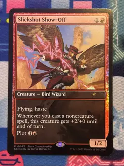 Slickshot Show-Off store Championship Promo Mtg Magic The Gathering Foil P0043 - Image 1