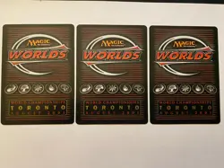 Magic the Gathering MTG - 3x Skizzik World's Toronto August 2001 NM / Unplayed - Image 2