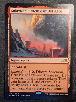 Sokenzan, Crucible of Defiance - Kamigawa: Neon Dynasty (MTG) - Image 1