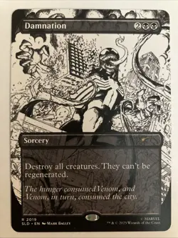 MTG Damnation (2019) *Non-Foil* B&W Ink Secret Lair: Venom MT/NM - Image 1