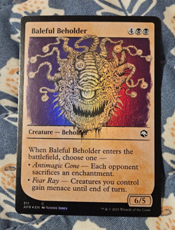 Baleful Beholder FOIL Showcase DnD Monster Commander MTG Magic The Gathering - Image 3
