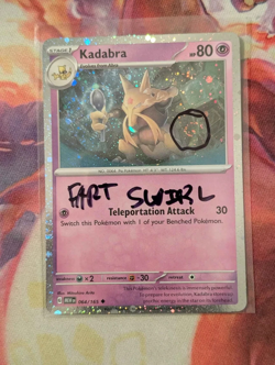Kadabra ~Fart Swirl~ Scarlet & Violet MEW 151 064/165 Cosmos Holo Pokemon NM TCG - Image 1