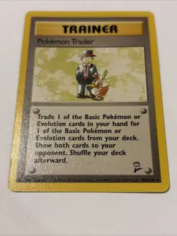 Pokemon Card WOTC Pokemon Trader 106/130 Base Set 2 Non-holo Rare Unlimited - MP - Image 1