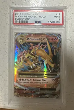 Pokemon Mega M CHARIZARD EX 13/108 XY Evolutions Holo Ultra Rare PSA 9 - Image 1