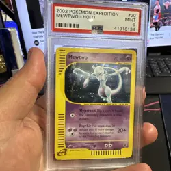 2002 POKEMON EXPEDITION #20 MEWTWO-HOLO PSA 9 - Image 1