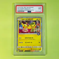 【FAST】PSA 9 Tea Party Pikachu 325/SM-P Pokemon Center Kyoto Promo 2019 Japanese - Image 1