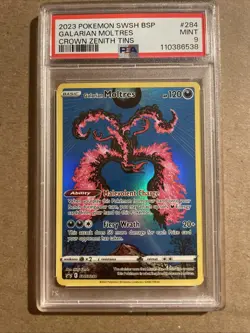 Galarian Moltres SWSH284 SWSH: Sword & Shield Promo Cards Holo PSA 9 - Image 1