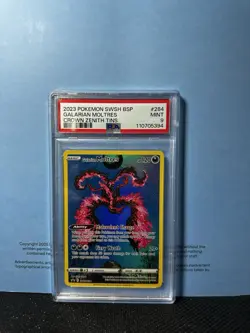 Galarian Moltres SWSH284 SWSH: Sword & Shield Promo Cards Holo PSA 9 - Image 1