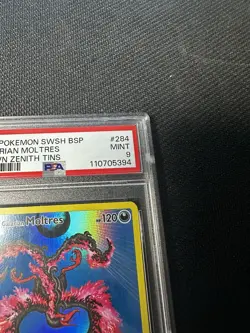Galarian Moltres SWSH284 SWSH: Sword & Shield Promo Cards Holo PSA 9 - Image 4