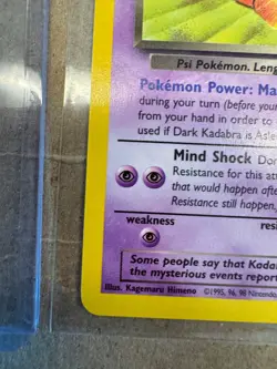 Dark Kadabra - 39/82 Pokemon Card Team Rocket Vintage Rare TCG - Image 5