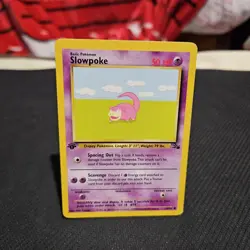 Slowpoke Fossil Pokemon TCG 1st First Edition Common Card #55/62 - Image 1