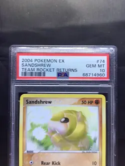 Pokemon Cards: EX Team Rocket Returns Common: Sandshrew 74/109: PSA 10 - Image 3