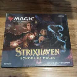 MTG Strixhaven School Of Mages Bundle With 10 Draft Boosters Box - New Unopened 630509959129 - Image 1