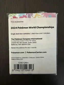 2024 World Championships Pokemon Pikachu Honolulu Deck Box - Image 4