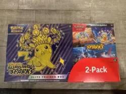 Pokemon Surging Sparks 2-Pack Elite Trainer Box ETB + Booster Bundle Costco NEW - Image 1
