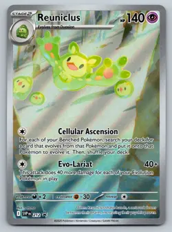 Pokemon TCG Reuniclus Scarlet Violet Promo SVP 212 Full Art Holo - Image 1