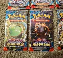 Pokemon TCG Loose Booster Pack lot of 8 Paradox Rift, Twilight Masquerade.. - Image 4