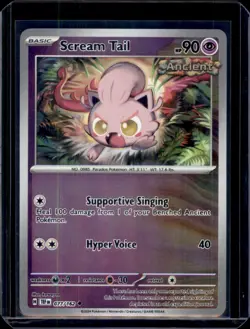 Scream Tail SV05: Temporal Forces Pokemon 077/162 Reverse Holo NM+ - Image 1