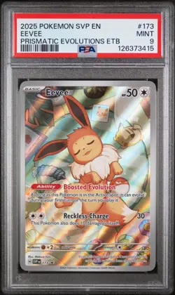 PSA 9 2025 POKEMON SVP EN-SV BLACK STAR PROMO #173 EEVEE - Image 1