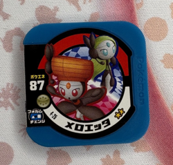 Meloetta 4-25 Tretta Regular Blue Japanese Pokemon Arcade Game Chip 🍄 - Image 1
