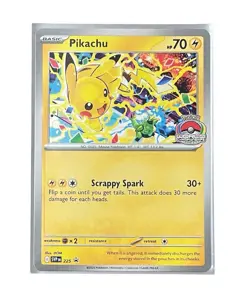 Pokemon Pikachu TCG Promo Card SVP225 2025 World Championships - Image 1