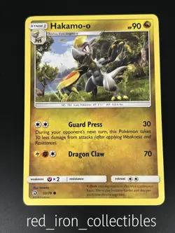 Hakamo-o 53/70 Common Dragon Majesty Sun & Moon Pokemon Card 2018 - Image 1