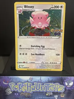 Pokemon Card Blissey 052/078 Pokemon Go Tin Promo Cosmos Holo Near Mint - Image 1