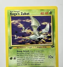 Koga's Zubat 83/132 (NM) 1st Edition Common Gym Challenge 2000 WOTC Pokemon Card - Image 3