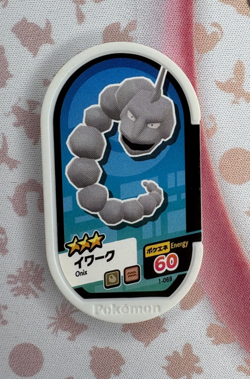 Onix 1-069 Pokemon Mezastar Japanese Arcade Game Token Card 🐼 - Image 1