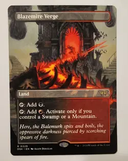 Mtg Duskmourn Blazemire Verge Borderless NM - Image 1