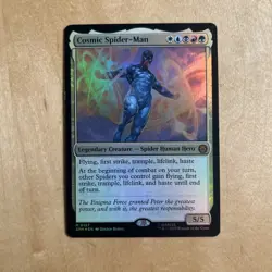 NM Cosmic Spider-Man, MTG, Marvel's Spider-Man, Magic the Gathering - Image 1