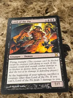 LORD OF THE PIT Magic the Gathering MTG 10th Edition - Image 1