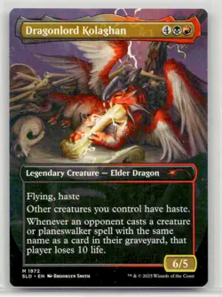 Near Mint Dragonlord Kolaghan (1972) #1972 Secret Lair W/Tracking - Image 2