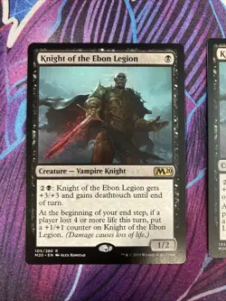 Knight of the Ebon Legion (NM) Core Set 2020 - MTG - Image 2