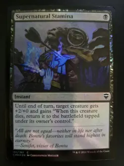 Supernatural Stamina NM FOIL Commander Legends MTG FREE SHIPPING - Image 1