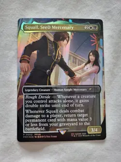 Magic: The Gathering - Mtg - Squall, SeeD Mercenary - Promo Borderless FOIL - Image 1