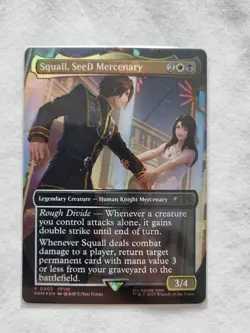 Magic: The Gathering - Mtg - Squall, SeeD Mercenary - Promo Borderless FOIL - Image 3