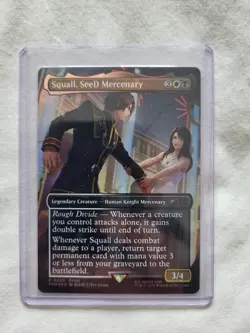 Magic: The Gathering - Mtg - Squall, SeeD Mercenary - Promo Borderless FOIL - Image 5