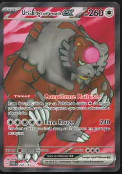 Carte Pokemon Ursaking Lune Vermeille-ex 202/167 Mascarade Crepusculaire FR - Image 1