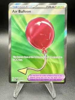 Pokemon TCG Air Balloon Full Art Ultra Rare 166/132 Mega Evolution EN - Image 1