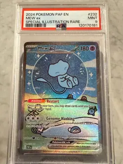 POKEMON 2024 PAF EN-PALDEAN FATES SIR Bubble Mew #232 MEW EX PSA 9 - Image 1