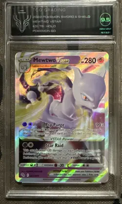 Pokemon TCG Mewtwo Vstar Pokemon Go 031/078 Holo Ultra Rare - Image 1