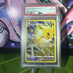 2022 POKEMON SWORD & SHIELD BRILLIANT STARS #TG04 FULL ART/JOLTEON - PSA 10 - Image 1