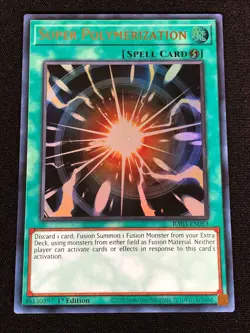 Yugioh Super Polymerization RA03-EN053 1st Ultra (NM) - Image 1