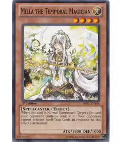 Yugioh- Milla the Temporal Magician (Starfoil Rare) (1st Edition) - BP01-EN168 P - Image 1