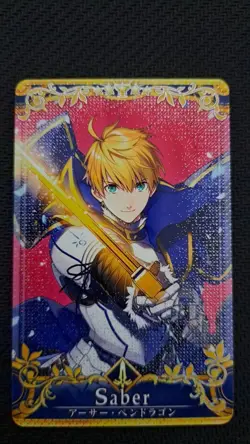 FGO Trading Card Arthur Pendragon 100 Rare from Fate/Grand Order - Image 1