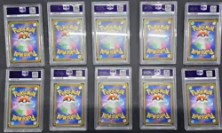 Yu Nagaba Eevee's Promo Complete Set 9 Pokemon Card, PSA 10, Japanese - Image 2