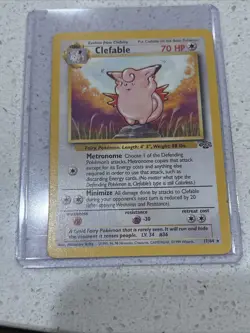 1999 Pokemon Card Jungle Clefable 17/64 Rare Non Holo LP - Image 1