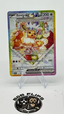 Pokemon TCG Eevee EX 174 S&V Prismatic Evolutions SPC Promo Card (NM Condition) - Image 1